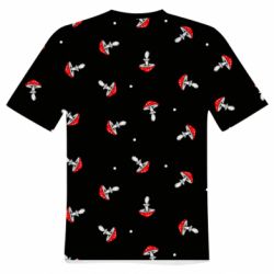 Мужская футболка 3D Мухоморы