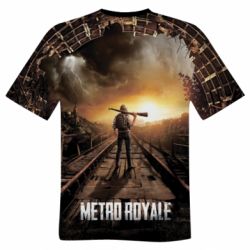 Мужская футболка 3D Pubg Metro Royale - PrintSalon