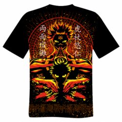 Чоловіча футболка 3D Рьомен Сукуна І Ітадорі Юджі - PrintSalon