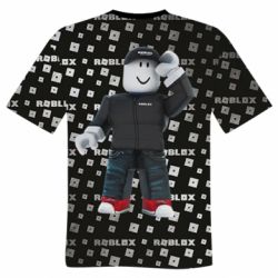 Чоловіча футболка 3D Roblox And Metal Logo - PrintSalon