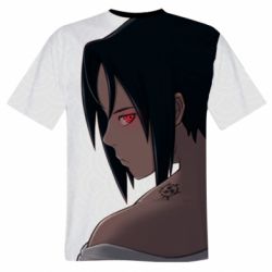 Чоловіча футболка 3D Sasuke with Naruto