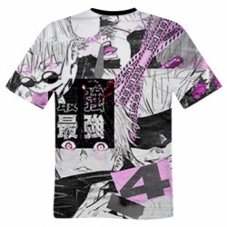 Мужская футболка 3D Satoru gojo collage - PrintSalon