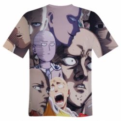 Чоловіча футболка 3D Сайтама многоликий - PrintSalon