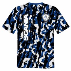Чоловіча футболка 3D Scania logo and grunge - PrintSalon