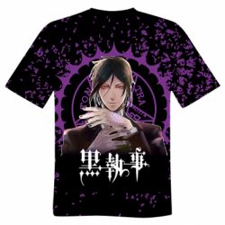 Чоловіча футболка 3D Sebastian Michaelis - PrintSalon