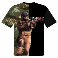 Мужская футболка 3D Standoff 2 Camouflage - PrintSalon