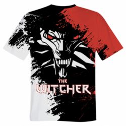 Мужская футболка 3D The Witcher Spray Art - PrintSalon