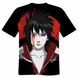 Чоловіча футболка 3D Uchiha Sasuke Art