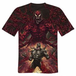 Чоловіча футболка 3D Веном и Карнаж симбиоты - PrintSalon