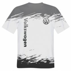 Чоловіча футболка 3D Volkswagen logo and grunge - PrintSalon