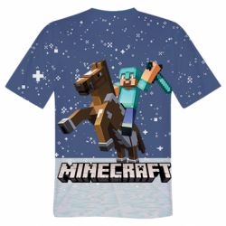 Чоловіча футболка 3D Зимовий Майнкрафт - PrintSalon