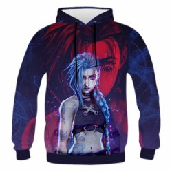 Чоловіче 3D худі Аркейн Джнкс - PrintSalon