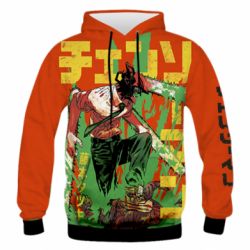 Чоловіче 3D худі Человек Бензопила - PrintSalon