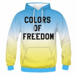 Мужское 3D худи Colors of our freedom - PrintSalon