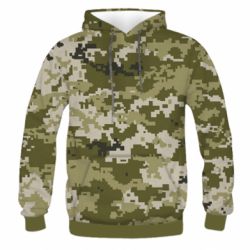 Чоловіче 3D худі Камуфляж ЗСУ - PrintSalon