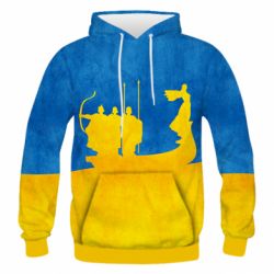 Чоловіче 3D худі Кий, Щек, Хорив і сестра їхня Либідь - PrintSalon