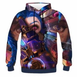 Чоловіче 3D худі Madness of Jinx - PrintSalon