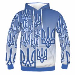 Чоловіче 3D худі Паттерн з гербом - PrintSalon