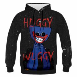 Чоловіче 3D худі Poppy Huggy Wuggy - PrintSalon
