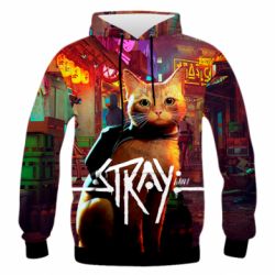Мужское 3D худи Stray game - PrintSalon