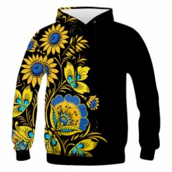 Чоловіче 3D худі Україна! Петриківський розпис - PrintSalon