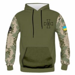 Чоловіче 3D худі З.С.У. - PrintSalon