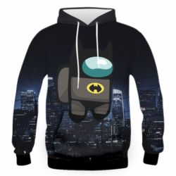 Мужское 3D худи Among Us - Batman in the city - PrintSalon