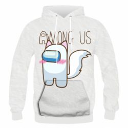 Чоловіче 3D худі Among us cute cat - PrintSalon