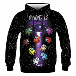 Чоловіче 3D худі Among Us UFO - PrintSalon