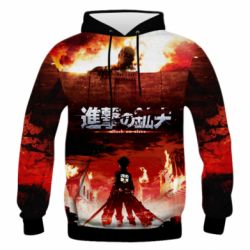 Мужское 3D худи Attack of the Titans - PrintSalon