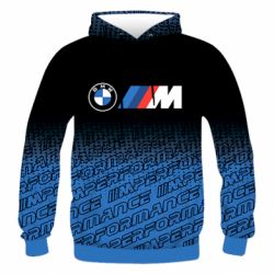 Чоловіче 3D худі BMW Perfomance New - PrintSalon