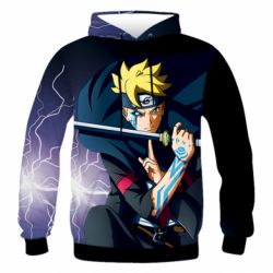 Чоловіче 3D худі Boruto Raiton Shiden - PrintSalon