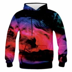 Чоловіче 3D худі Colorful art - PrintSalon