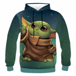 Чоловіче 3D худі Cute Baby Yoda - PrintSalon