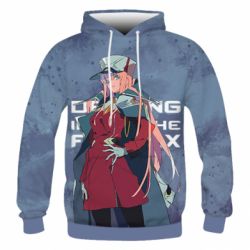 Мужское 3D худи DITF Zero Two Art - PrintSalon