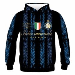 Чоловіче 3D худі FC Internazionale Milano-PrintSalon Чоловіче 3D худі FC Internazionale Milano