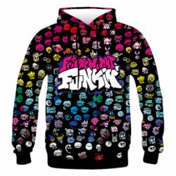 Мужское 3D худи FnF Icons - PrintSalon