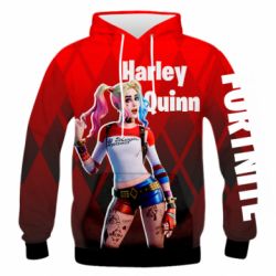 Чоловіче 3D худі Fortnite Harley Quinn - PrintSalon