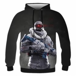 Чоловіче 3D худі Free Fire Winter Warrior - PrintSalon