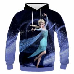 Мужское 3D худи Frozen Elsa - PrintSalon