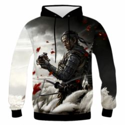 Мужское 3D худи Ghost of Tsushima - PrintSalon