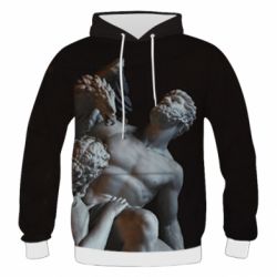 Чоловіче 3D худі Greek statues - PrintSalon
