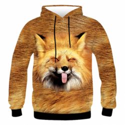 Чоловіче 3D худі Хитра Лисичка - PrintSalon