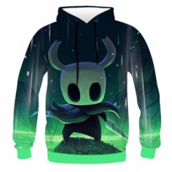Чоловіче 3D худі Hollow Knight in the dark - PrintSalon