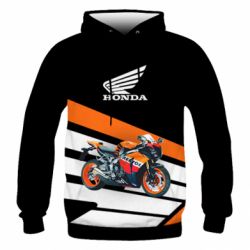 Мужское 3D худи Honda Bike - PrintSalon