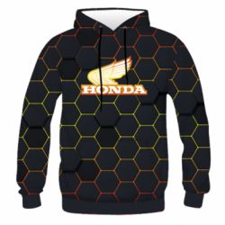 Чоловіче 3D худі Honda color logo - PrintSalon