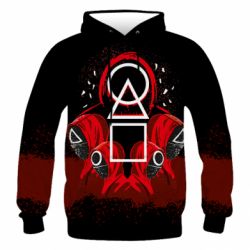 Чоловіче 3D худі Гра В Кальмара 3D - PrintSalon