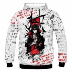Чоловіче 3D худі Itachi Uchiha Rogue Ninja - PrintSalon