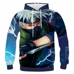 Мужское 3D худи Kakashi Hatake - PrintSalon