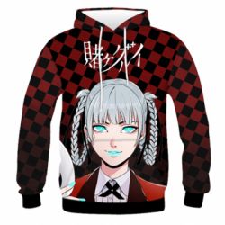 Чоловіче 3D худі Kakegurui - Kirari Momobami - PrintSalon